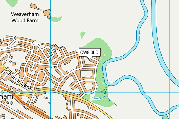 CW8 3LD map - OS VectorMap District (Ordnance Survey)