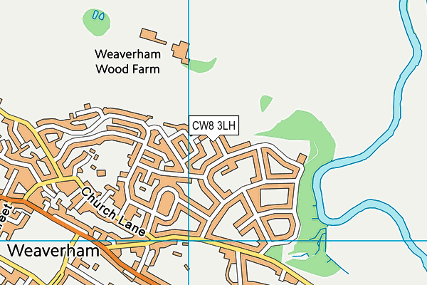 CW8 3LH map - OS VectorMap District (Ordnance Survey)