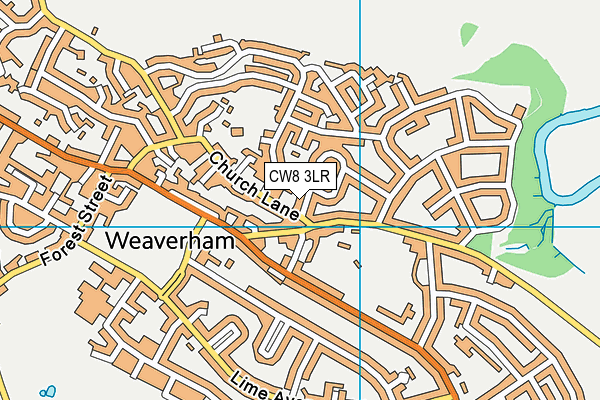 CW8 3LR map - OS VectorMap District (Ordnance Survey)