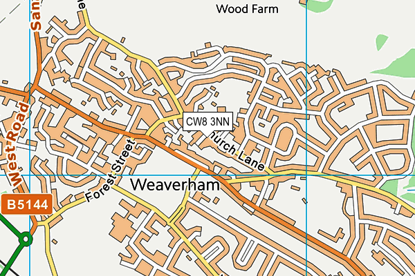 CW8 3NN map - OS VectorMap District (Ordnance Survey)