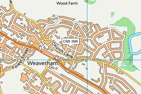 CW8 3NR map - OS VectorMap District (Ordnance Survey)
