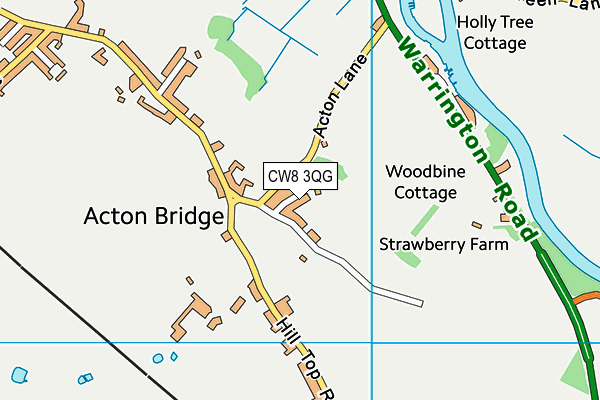 CW8 3QG map - OS VectorMap District (Ordnance Survey)