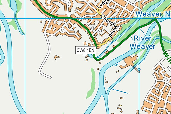 CW8 4EN map - OS VectorMap District (Ordnance Survey)