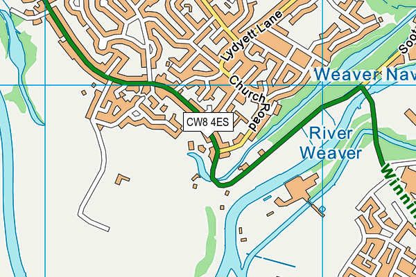 CW8 4ES map - OS VectorMap District (Ordnance Survey)