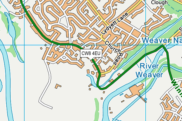 CW8 4EU map - OS VectorMap District (Ordnance Survey)