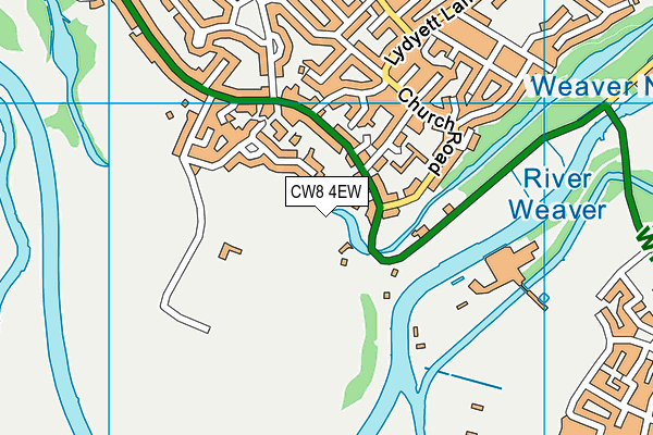 CW8 4EW map - OS VectorMap District (Ordnance Survey)