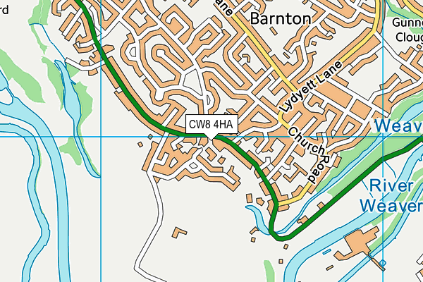CW8 4HA map - OS VectorMap District (Ordnance Survey)