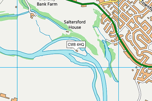 CW8 4HQ map - OS VectorMap District (Ordnance Survey)