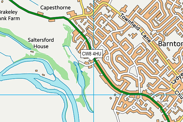 CW8 4HU map - OS VectorMap District (Ordnance Survey)