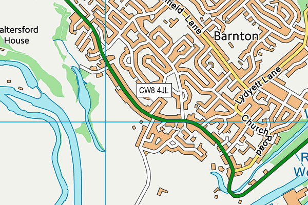 CW8 4JL map - OS VectorMap District (Ordnance Survey)