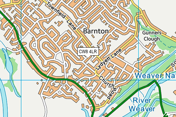 CW8 4LR map - OS VectorMap District (Ordnance Survey)