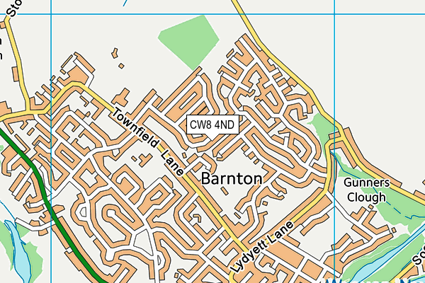 CW8 4ND map - OS VectorMap District (Ordnance Survey)