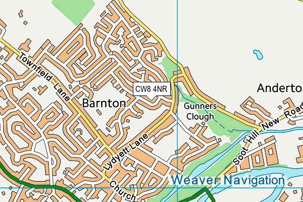 CW8 4NR map - OS VectorMap District (Ordnance Survey)
