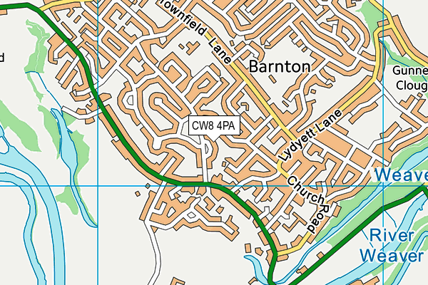 CW8 4PA map - OS VectorMap District (Ordnance Survey)