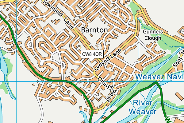 CW8 4QR map - OS VectorMap District (Ordnance Survey)