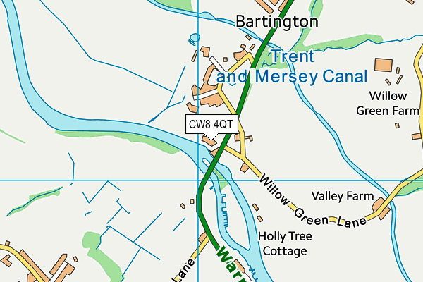 CW8 4QT map - OS VectorMap District (Ordnance Survey)