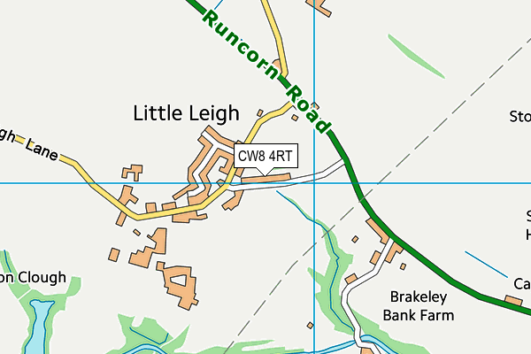 CW8 4RT map - OS VectorMap District (Ordnance Survey)