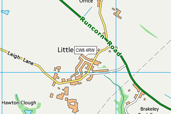 CW8 4RW map - OS VectorMap District (Ordnance Survey)