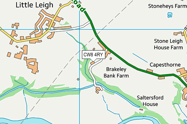 CW8 4RY map - OS VectorMap District (Ordnance Survey)