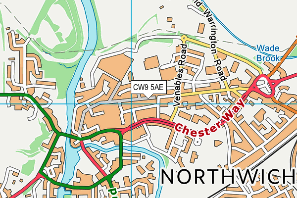 Map of POUND BARGAIN NORTHWICH LTD at district scale