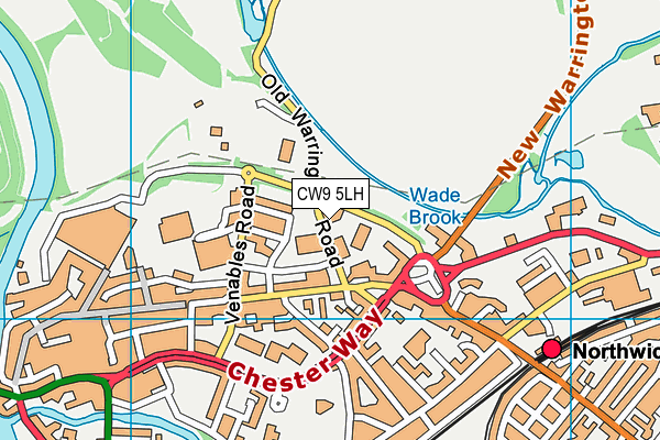 CW9 5LH map - OS VectorMap District (Ordnance Survey)