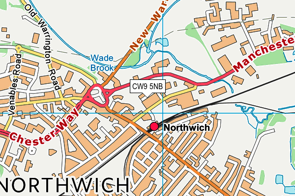 Map of NORTHWICH TREE SURGERY LIMITED at district scale