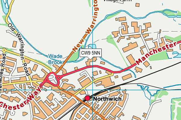 CW9 5NN map - OS VectorMap District (Ordnance Survey)