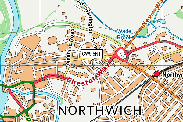 CW9 5NT map - OS VectorMap District (Ordnance Survey)