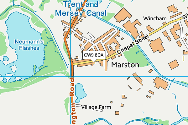 Wincham Park (Witton Albion Fc) map (CW9 6DA) - OS VectorMap District (Ordnance Survey)