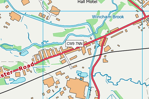 Map of COPLEY SQUARE (CHADDERTON) LIMITED at district scale