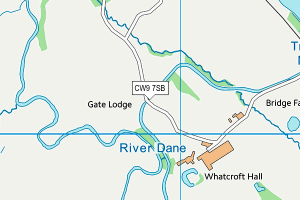 CW9 7SB map - OS VectorMap District (Ordnance Survey)