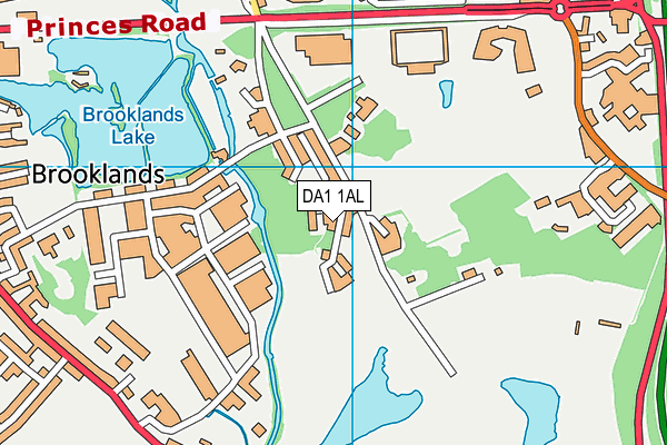 DA1 1AL map - OS VectorMap District (Ordnance Survey)