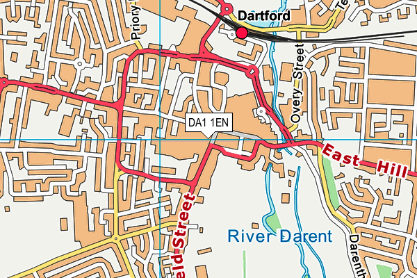 DA1 1EN map - OS VectorMap District (Ordnance Survey)
