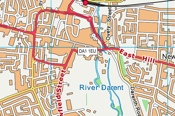 DA1 1EU map - OS VectorMap District (Ordnance Survey)