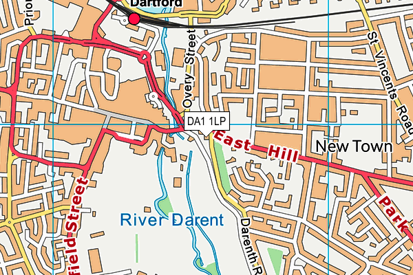 DA1 1LP map - OS VectorMap District (Ordnance Survey)
