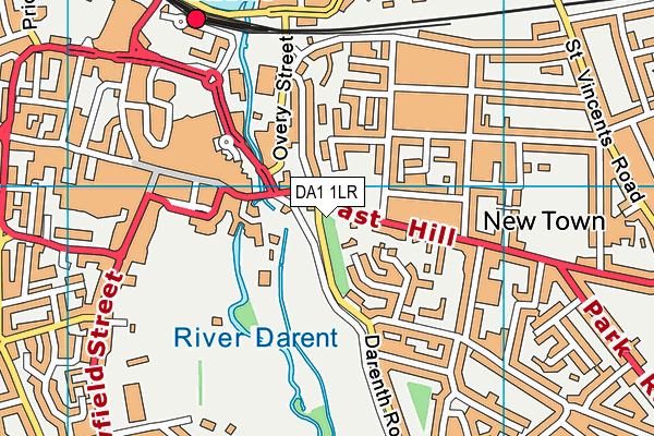DA1 1LR map - OS VectorMap District (Ordnance Survey)