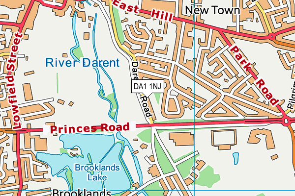 David Lloyd (Dartford) map (DA1 1NJ) - OS VectorMap District (Ordnance Survey)