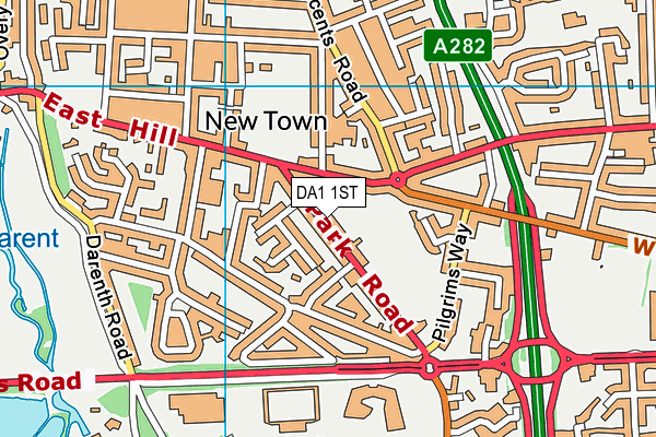 DA1 1ST map - OS VectorMap District (Ordnance Survey)