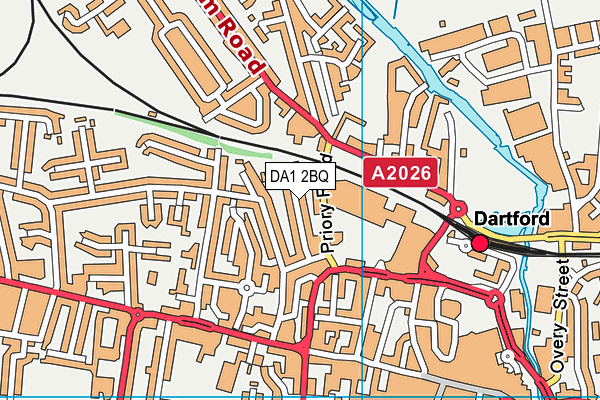 DA1 2BQ map - OS VectorMap District (Ordnance Survey)