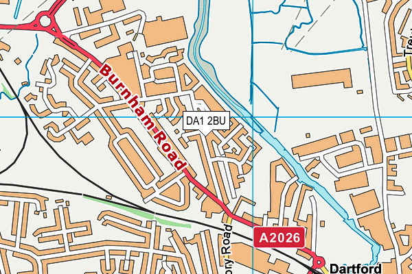 DA1 2BU map - OS VectorMap District (Ordnance Survey)