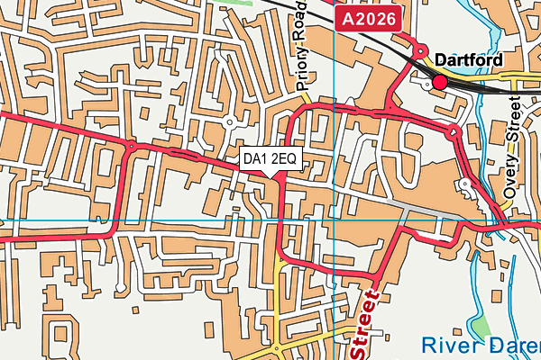 DA1 2EQ map - OS VectorMap District (Ordnance Survey)