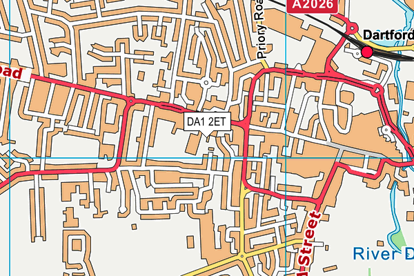 DA1 2ET map - OS VectorMap District (Ordnance Survey)