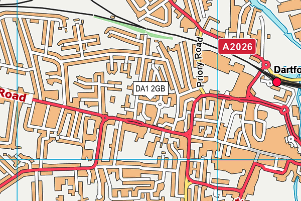 DA1 2GB map - OS VectorMap District (Ordnance Survey)