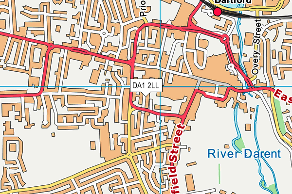 DA1 2LL map - OS VectorMap District (Ordnance Survey)