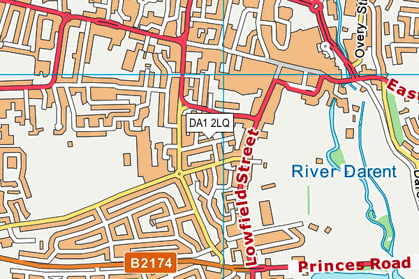 DA1 2LQ map - OS VectorMap District (Ordnance Survey)