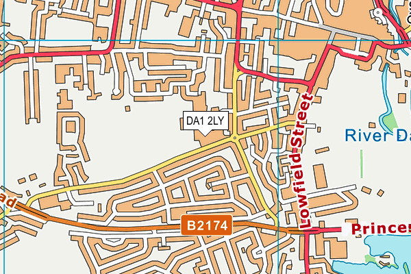 Dartford Science & Technology College map (DA1 2LY) - OS VectorMap District (Ordnance Survey)