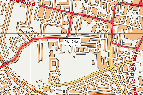DA1 2NA map - OS VectorMap District (Ordnance Survey)