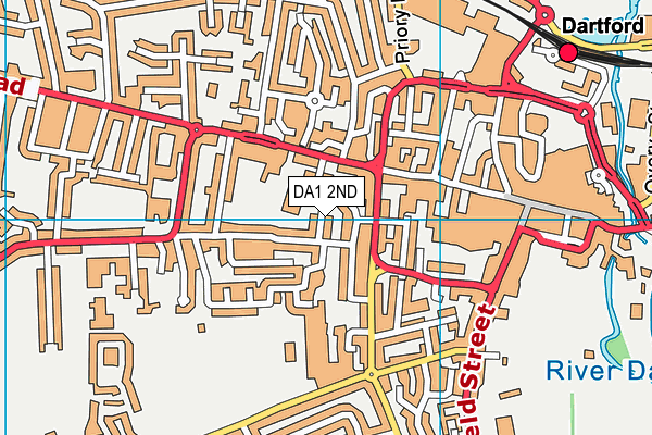 DA1 2ND map - OS VectorMap District (Ordnance Survey)