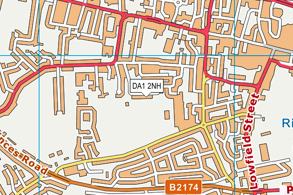 DA1 2NH map - OS VectorMap District (Ordnance Survey)