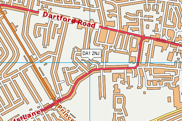 DA1 2NJ map - OS VectorMap District (Ordnance Survey)